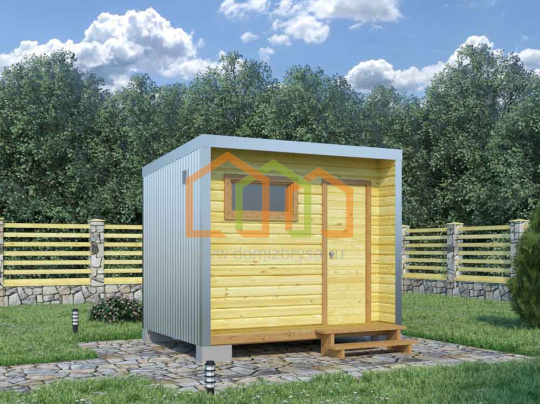 Металлический хозблок для дачи 3х2.4